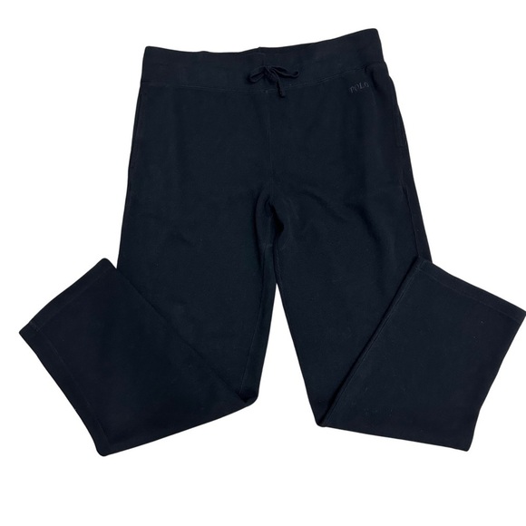 Polo By Ralph Lauren Classic Straight Leg Drawstring Sweatpants Black SZ XL NWT - Picture 1 of 8
